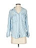 The Group by Babaton 100% Lyocell Blue 3/4 Sleeve Button-Down Shirt Size XXS - photo 1
