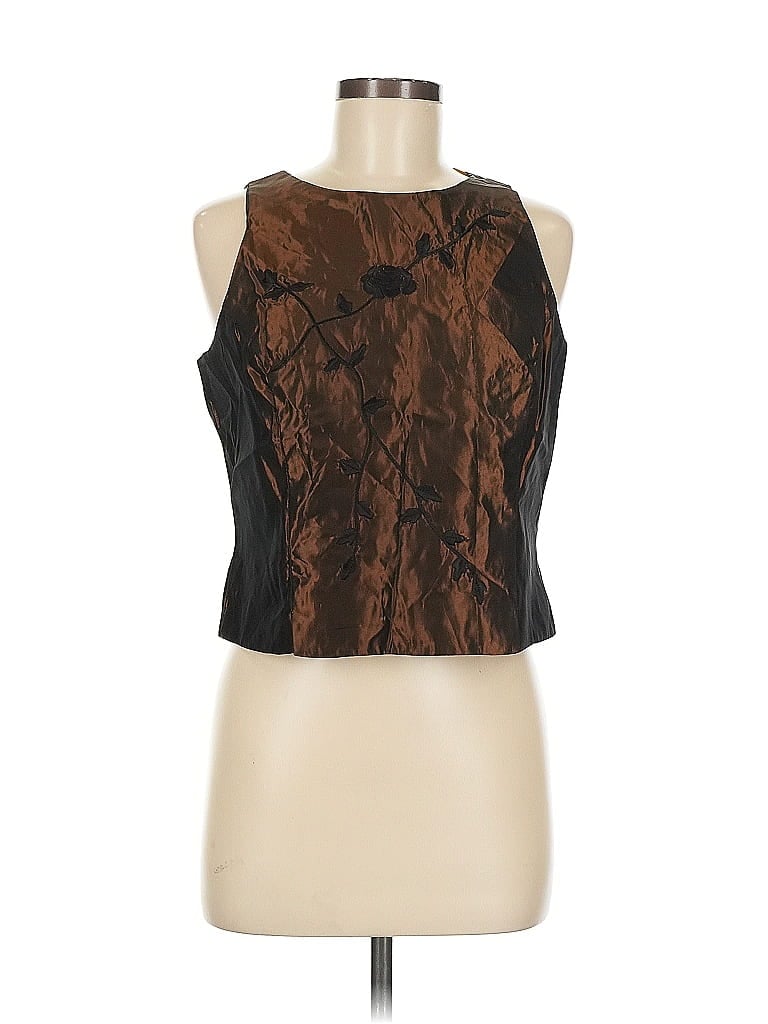 Click to view more detailed imagery on our partner's website Pre-owned Reitmans Sleeveless Blouse In Brown