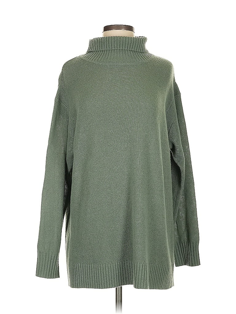 Apiece Apart Green Turtleneck Sweater Size S - photo 1