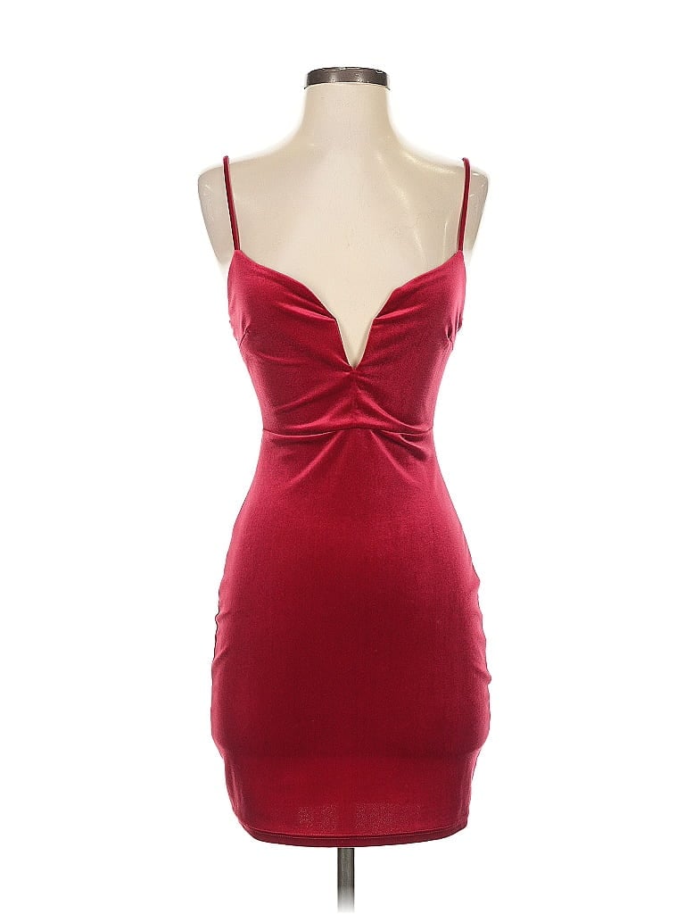 Blue Blush Burgundy Cocktail Dress Size S - photo 1