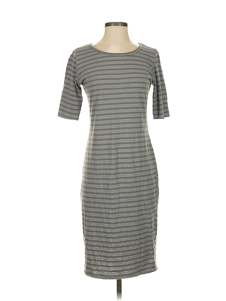 Pre-owned Lularoe Casual Dress In Gray