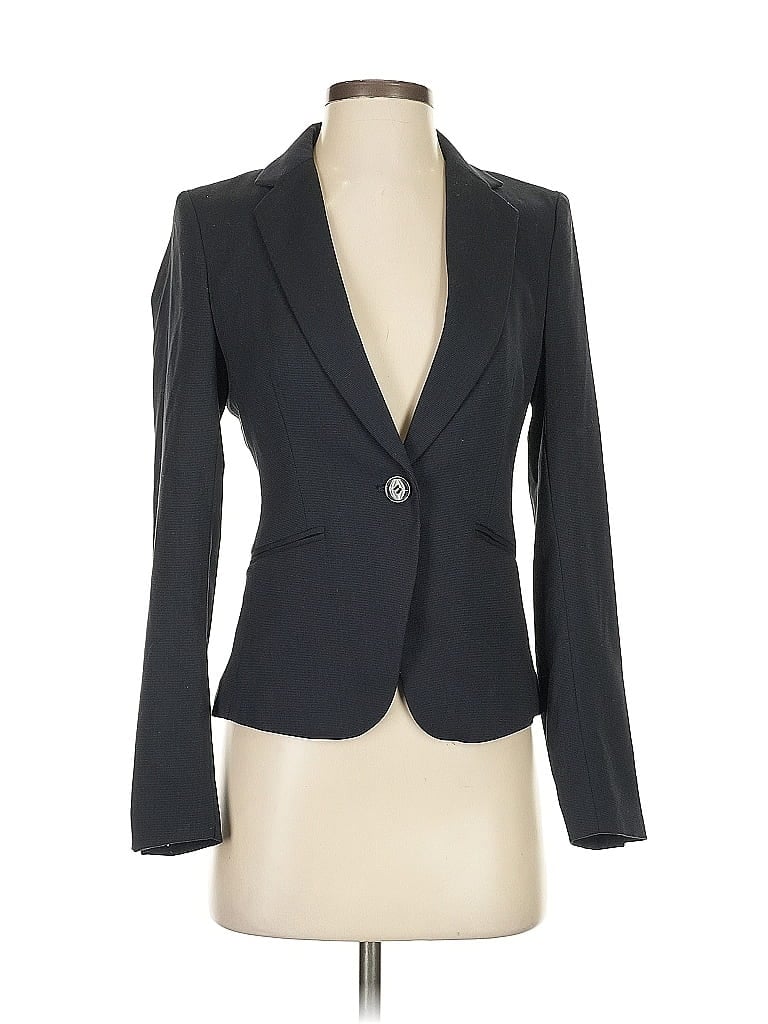 Pre-owned H&m Blazer Jacket In Black