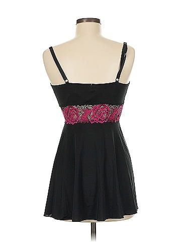 Coquette Black Lace V-Neck Lingerie Slip (view 2)
