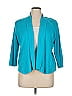 Kasper Teal Blue Cardigan Size XL - photo 1