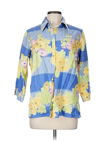 Liz Claiborne 3/4 Sleeve Button-Down Shirt (view 1)