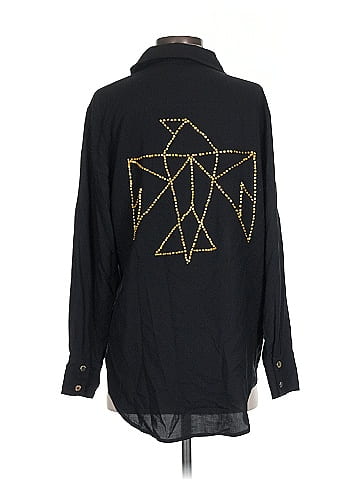 All Things Golden Long Sleeve Button-Down Shirt (view 2)