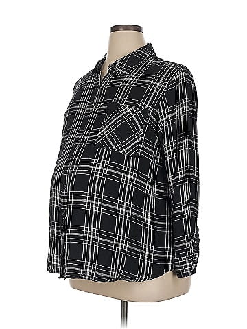 Ingrid + Isabel 3/4 Sleeve Button-Down Shirt (view 1)