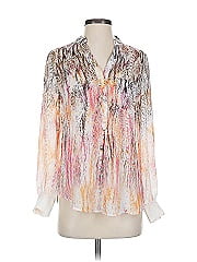 Haute Hippie 3/4 Sleeve Silk Top