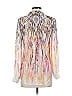 Haute Hippie 100% Silk Silver 3/4 Sleeve Silk Top Size XS - photo 2