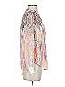 Haute Hippie 100% Silk Silver 3/4 Sleeve Silk Top Size XS - photo 4