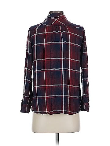Isabel Maternity Long Sleeve Button-Down Shirt (view 2)