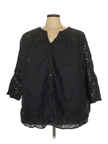 Croft & Barrow 3/4 Sleeve Blouse (view 1)