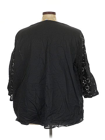 Croft & Barrow 3/4 Sleeve Blouse (view 2)