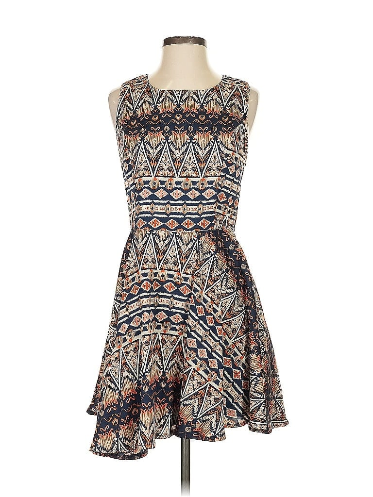 Pre-owned Sans Souci Casual Dress In Blue