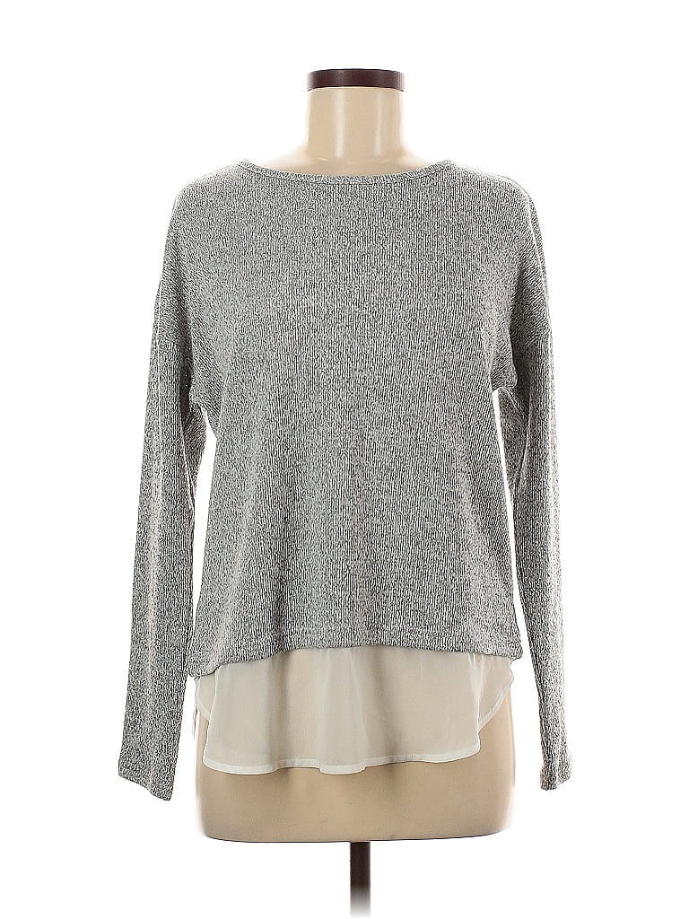 Pre-owned Lulus Pullover Sweater In Silver