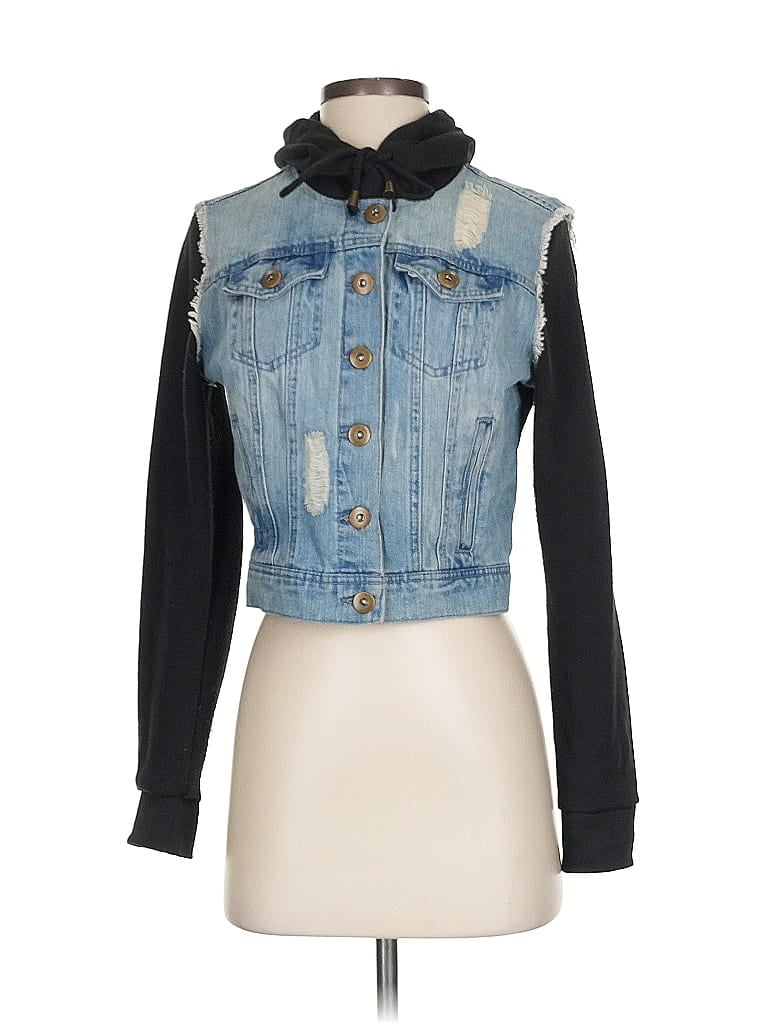 Ci Sono 100% Polyester Blue Denim Jacket Size S - photo 1