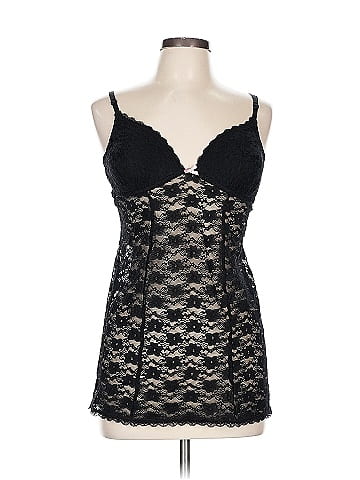 Ambrielle Black Lace Dress with Spaghetti Straps (view 1)