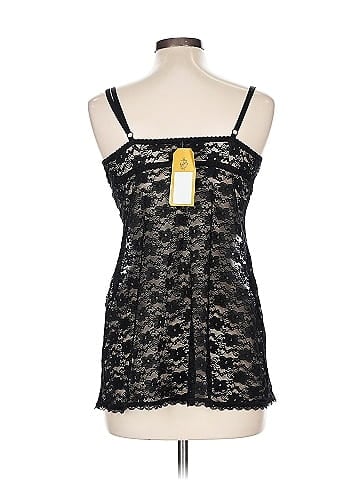 Ambrielle Black Lace Dress with Spaghetti Straps (view 2)