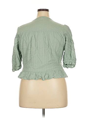 American Eagle Outfitters 3/4 Sleeve Blouse (view 2)