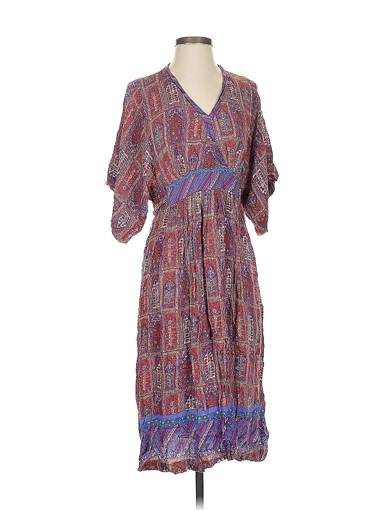 Tiny 100% Rayon Paisley Purple Casual Dress Size S - photo 1