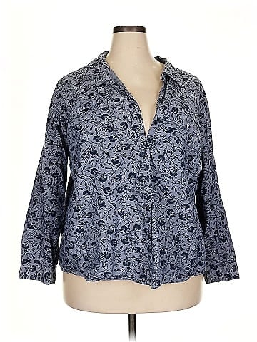 Croft & Barrow 3/4 Sleeve Button-Down Shirt (view 1)