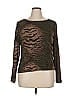 Chico's Design Brown Long Sleeve Top Size XL - photo 1