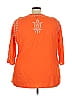 Avenue 100% Cotton Orange 3/4 Sleeve Blouse Size 22 - photo 2