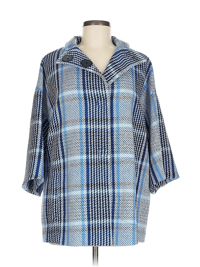 Akris Punto Blue Coat Size 6 - photo 1