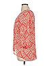 Studio Y 100% Polyester Orange 3/4 Sleeve Blouse Size XL - photo 4