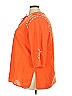 Avenue 100% Cotton Orange 3/4 Sleeve Blouse Size 22 - photo 5