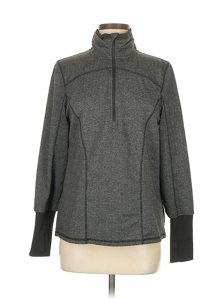 Pre-owned Athletic Works Fleece Jacket In Gray