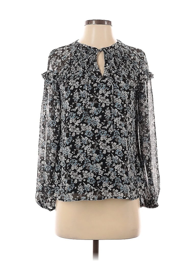 Pre-owned Greylin Long Sleeve Blouse In Blue
