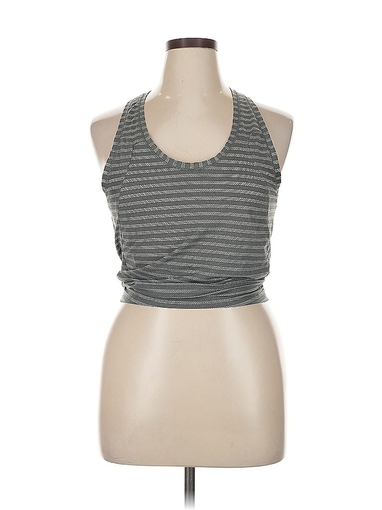 ZYIA ACTIVE Pre-owned Tank Top Gray Halter Neckline Tops