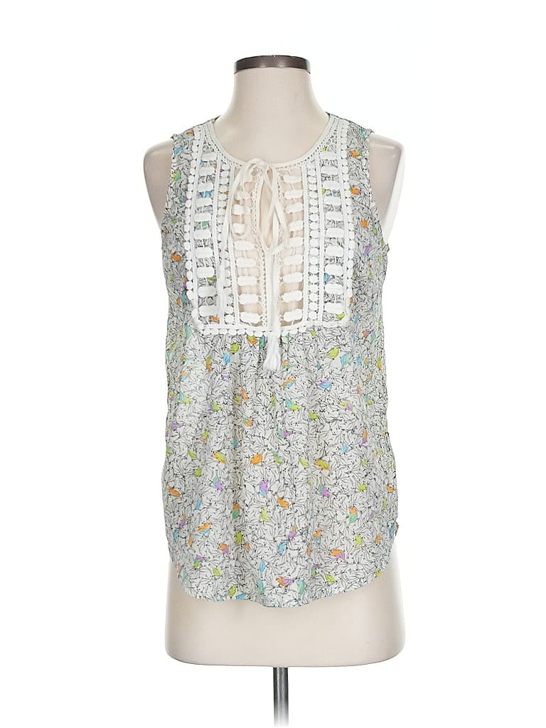 Daniel Rainn White Sleeveless Blouse Size S - photo 1
