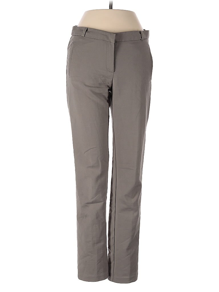 Mango Solid Gray Casual Pants Size 2 - photo 1