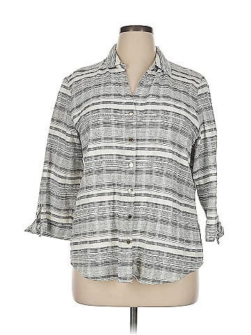 Anne Klein Long Sleeve Blouse (view 1)