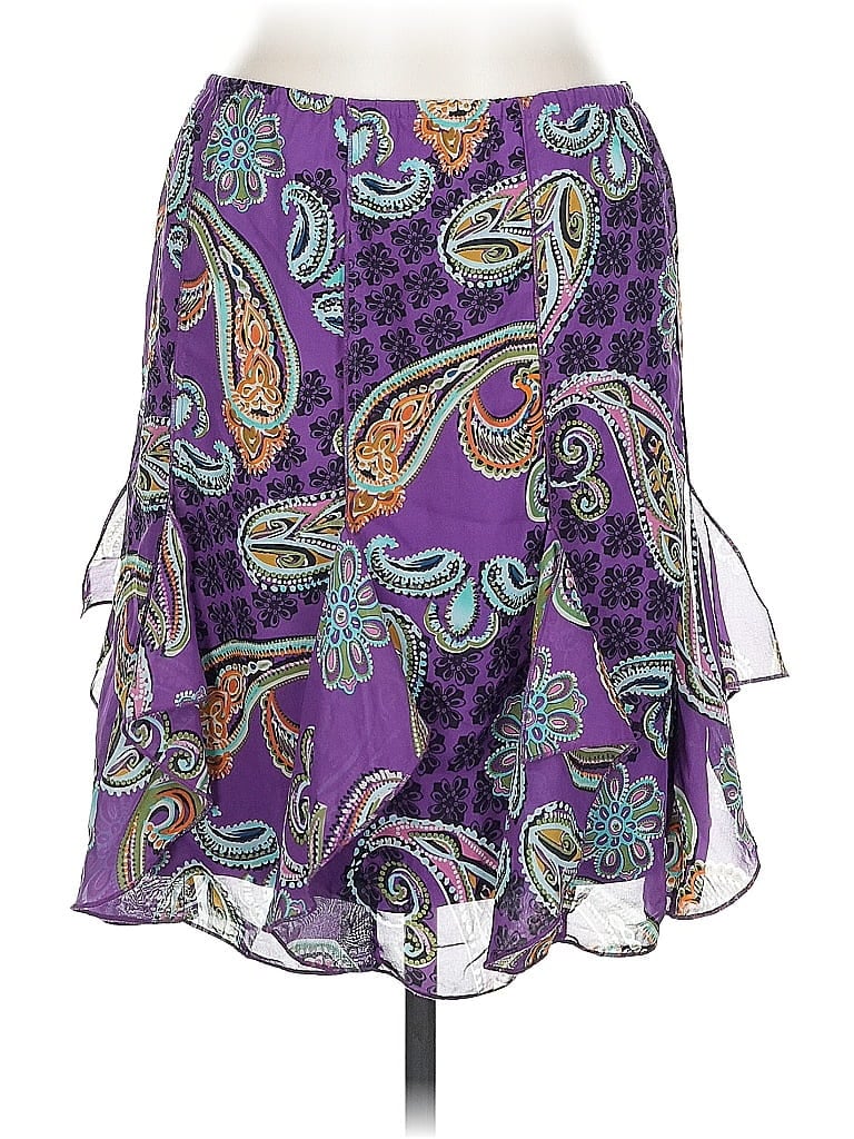 Pre-owned Allison Taylor Casual Skirt In Purple
