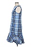Akris Punto Plaid Blue Casual Dress Size 10 - photo 5