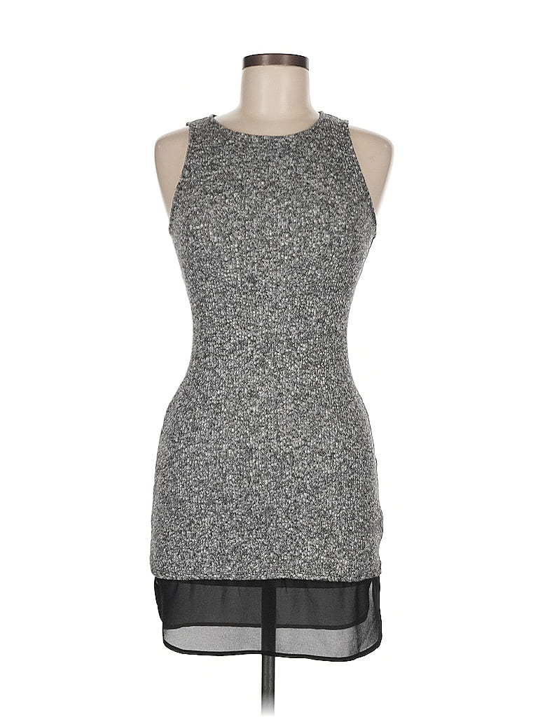 Pre-owned Monteau Cocktail Dress In Gray