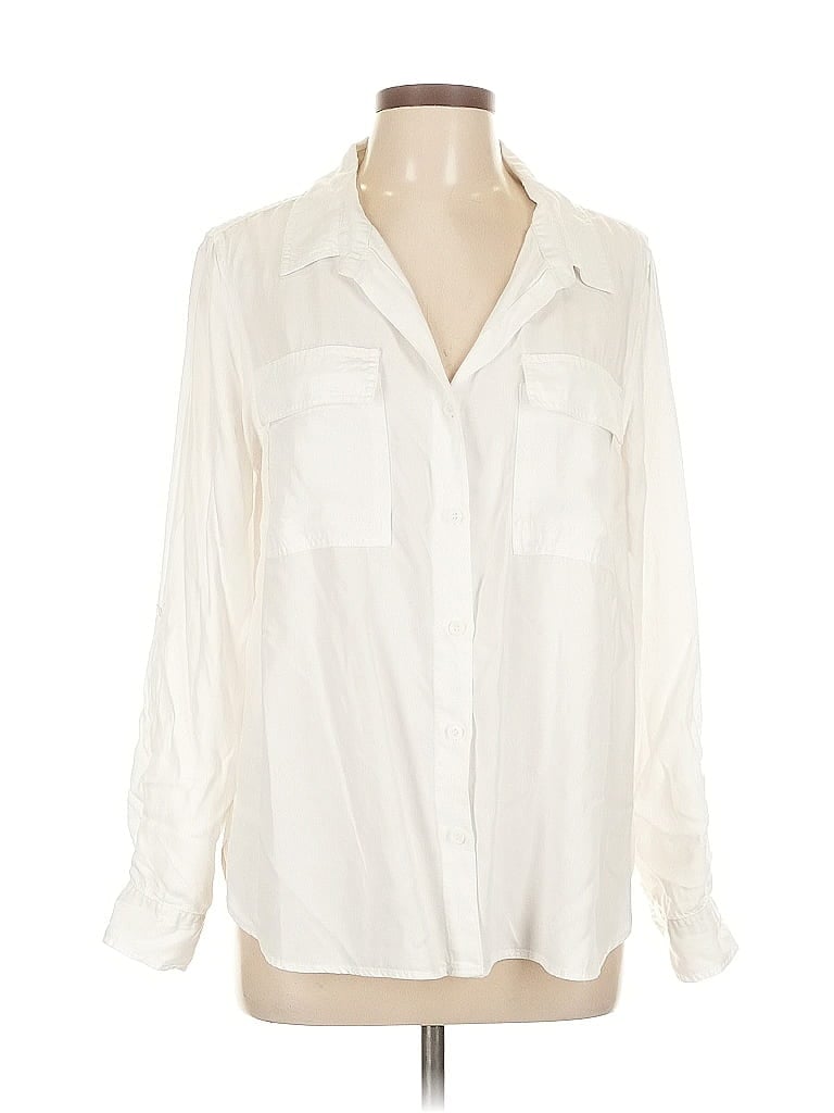Pre-owned Velvet Heart Long Sleeve Blouse In White