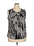 Jones Studio Silver Sleeveless Blouse Size 2X - photo 1