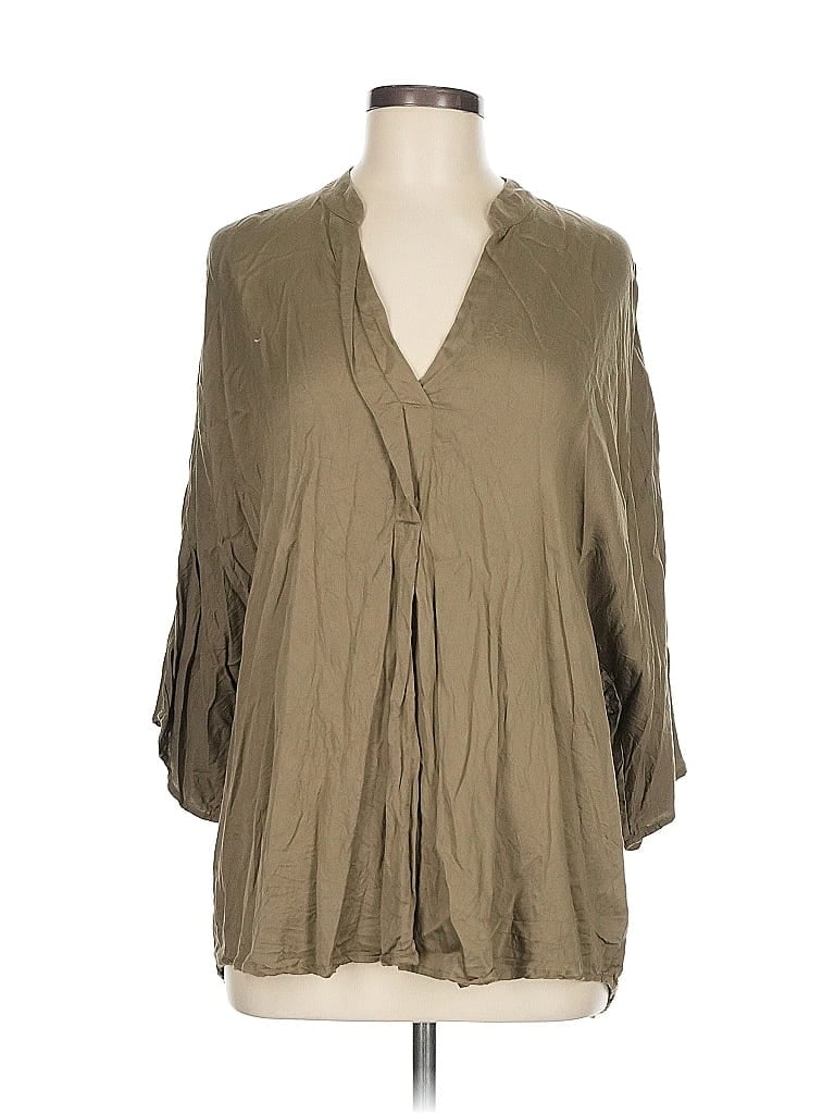 Click to view more detailed imagery on our partner's website Pre-owned Neu Nomads 3/4 Sleeve Blouse In Brown