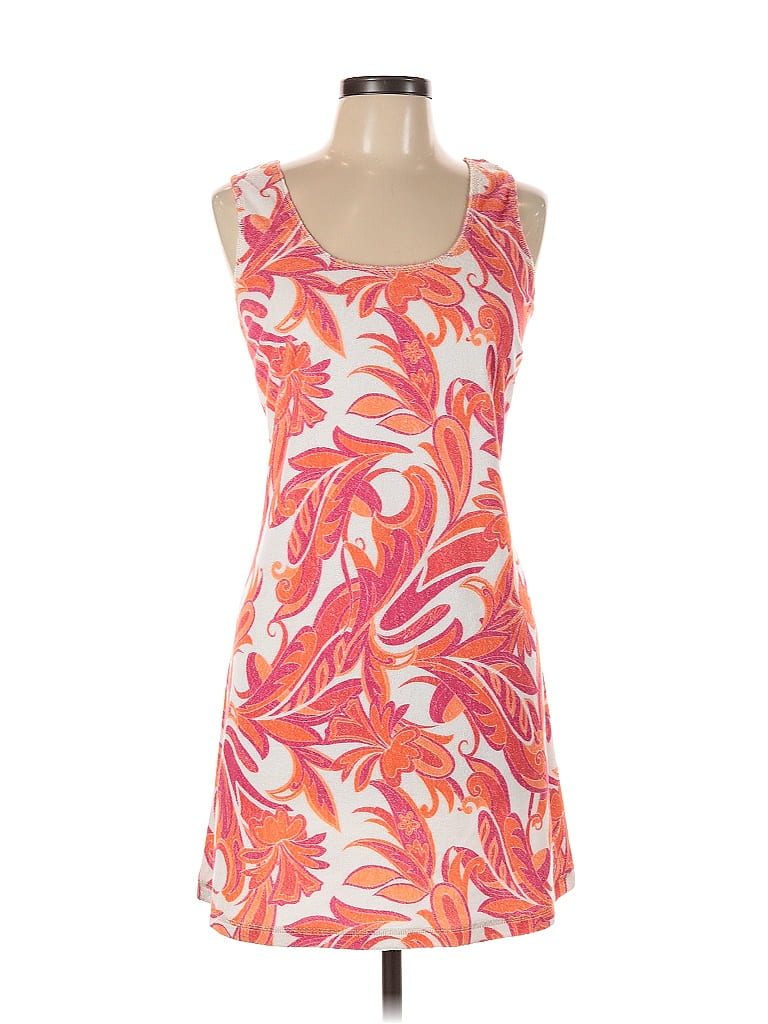 Boston Proper Tropical Orange Casual Dress Size L - photo 1