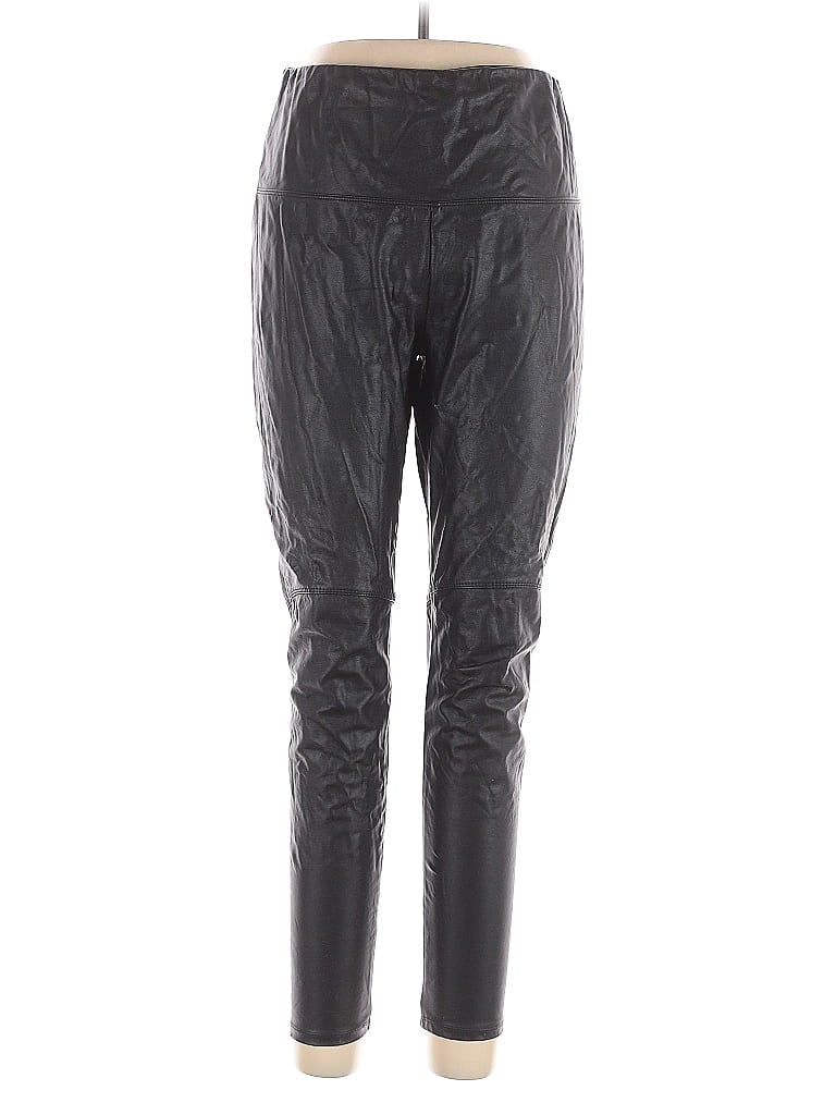 Lyssé 100% Polyurethane Black Casual Pants Size L - photo 1