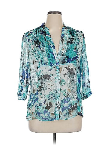 Christopher & Banks 3/4 Sleeve Blouse (view 1)