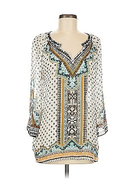 Hale Bob 3/4 Sleeve Silk Top