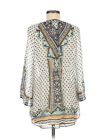 Hale Bob 3/4 Sleeve Silk Top (view 2)