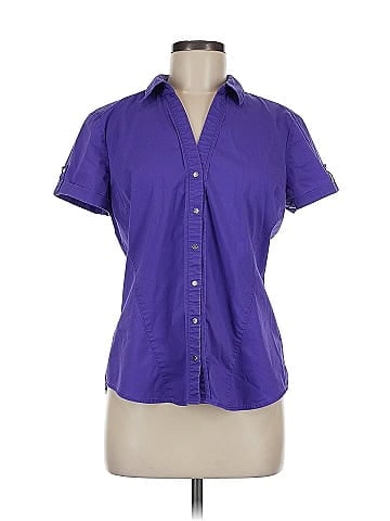 7th Avenue Design Studio New York & Company Short Sleeve Blouse (view 1)