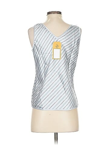 Valerie Stevens White Striped Sleeveless Cami Top (view 2)
