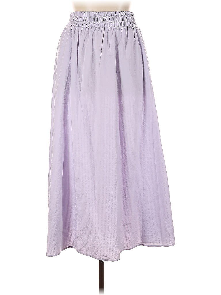 Pashmina Solid Purple Casual Skirt Size XL - photo 1